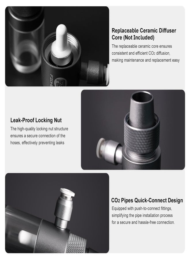 FZONE Aquarium Inline CO2 Diffuser, Fits 1/2" ID tubing - Image 4